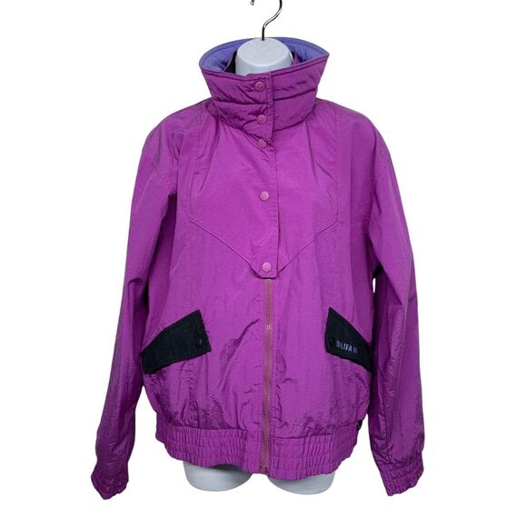 Helly Hansen Jackets & Blazers - Helly Hansen Women's size M Purple Lifa Zip Up Jacket Nylon Snap Button